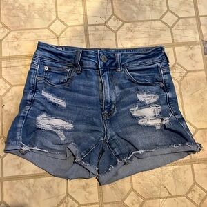 American Eagle Next Level Distressed Jean Shorts
